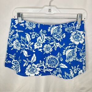 Lands end swim floral skirt